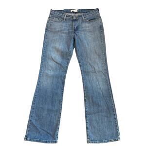 Levis 545 Jeans Womens Size 10 Long Blue Low Bootcut Stretch Distressed Y2K